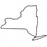 New York state outline