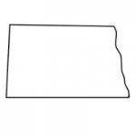 North Dakota state outline