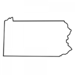 Pennsylvania state outline