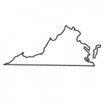 Virginia state outline