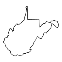 West Virginia state outline
