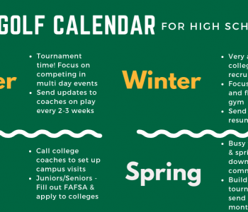 Junior Golf Calendar for HS Golfers