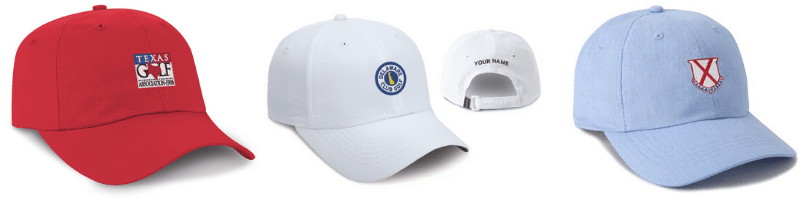 high school golf hats Imperial